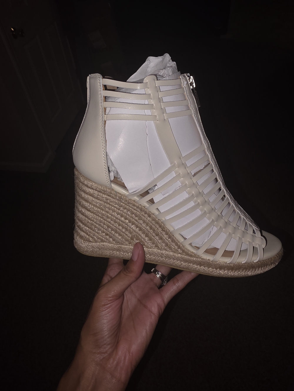 Cream Espadrille Wedges